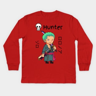 Roronoa Zoro, Pirate Hunter Kids Long Sleeve T-Shirt